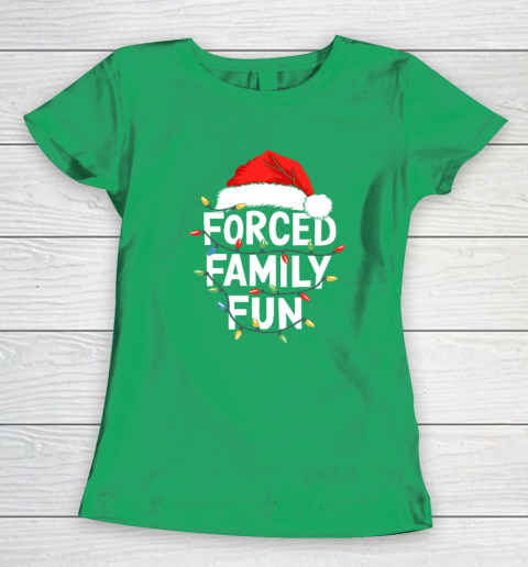 Forced Family Fun Shirt Christmas Pajamas Women's T-Shirt 4