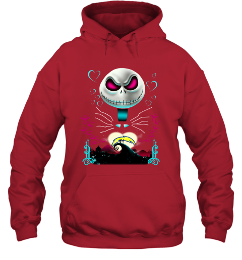 NFL Los Angeles Chargers Jack Skellington Sally The Nightmare Before Christmas Football Azx8RA0D9os hoodie 23 95 151514 front red