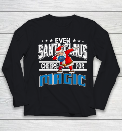 Orlando Magic Even Santa Claus Cheers For Christmas NBA Youth Long Sleeve