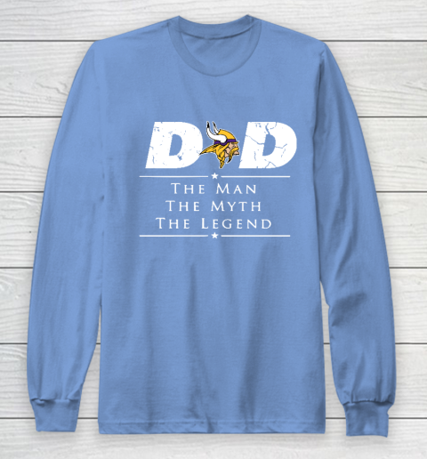 Minnesota Vikings NFL Football Dad The Man The Myth The Legend Long Sleeve T-Shirt 8