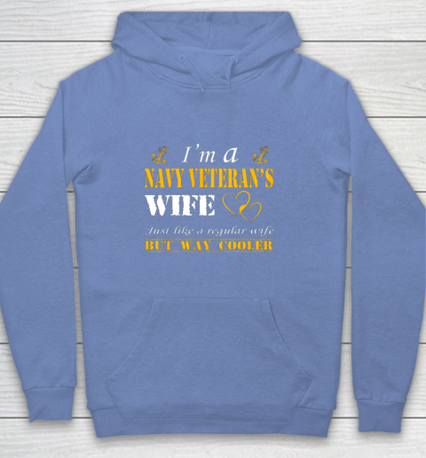 Womens I am a Navy veterans wife t shirt Navy veteran Youth Hoodie 8