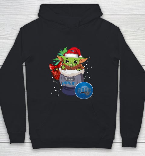 Orlando Magic Christmas Baby Yoda Star Wars Funny Happy NBA Youth Hoodie