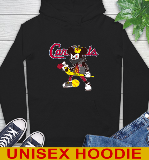 St.Louis Cardinals MLB Baseball Mickey Peace Sign Sports Hoodie 2