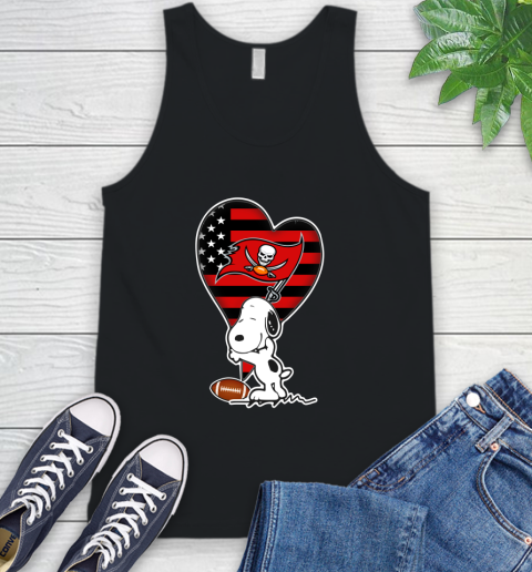 Tampa Bay Buccaneers NFL Football The Peanuts Movie Adorable Snoopy Tank Top 2