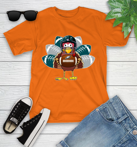 Philadelphia Eagles Turkey Thanksgiving Day Youth T-Shirt 7
