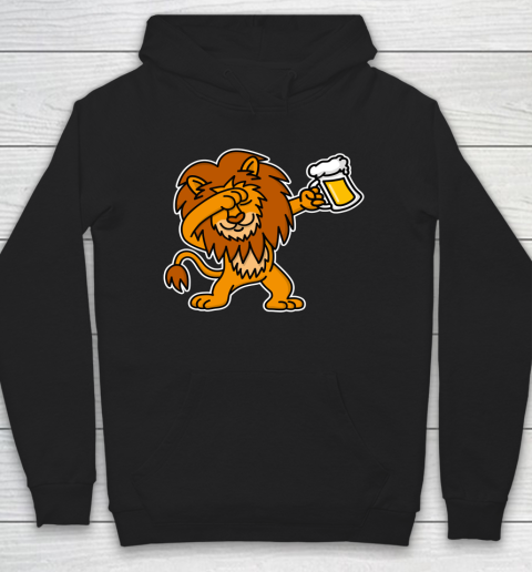 Beer Lover Funny Shirt Dab Dabbing Lion Beer Dutch King's Day King Lions Hoodie