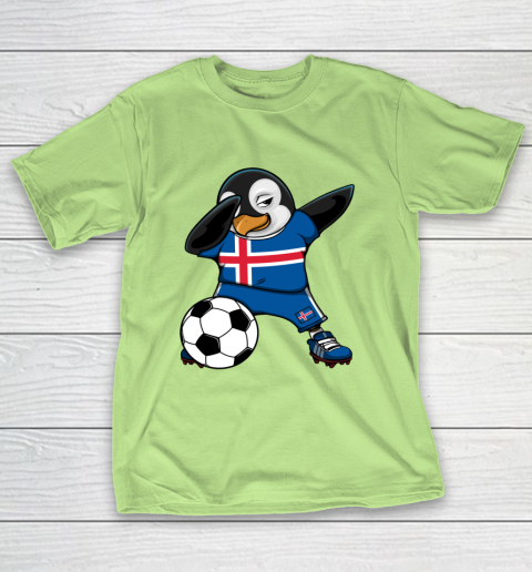 Dabbing Penguin Iceland Soccer Fans Jersey Football Lovers T-Shirt 16
