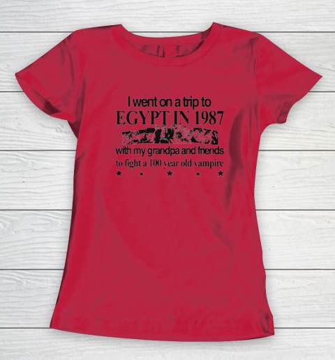 Jojo's Bizarre Adventure I Went To Egypt To Fight A Vampire Women's T-Shirt 6