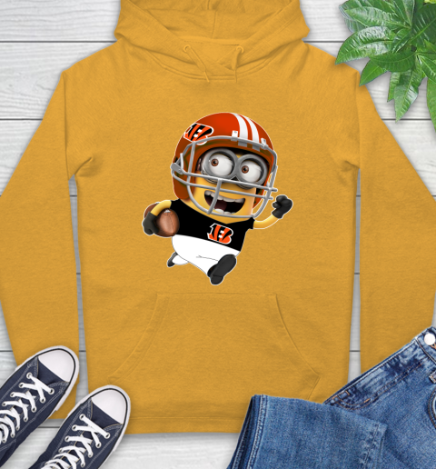 NFL Cincinnati Bengals Minions Disney Football Sports Hoodie 3
