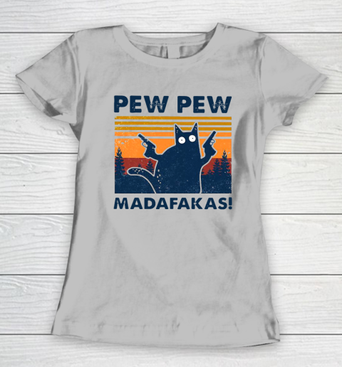 Cat Pew Pew Madafakas Vintage Women's T-Shirt 3