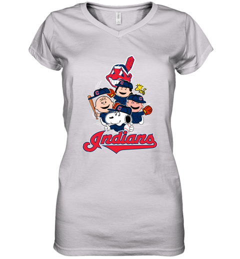 Cleveland Indians Let's Play Baseball Together Snoopy MLB Youth T-Shirt 