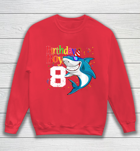 Kids 8th Birthday Boy Shark Shirts 8 Jaw Some Four Tees Boys 8 Years Old Sweatshirt 7