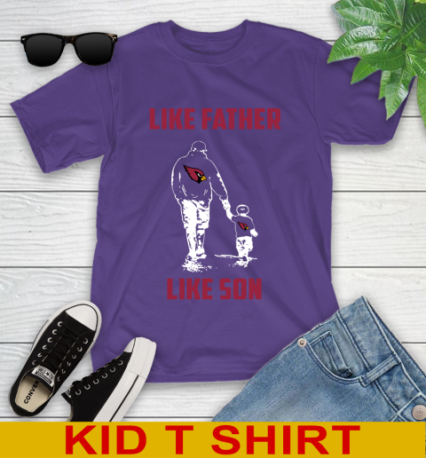 Arizona Cardinals NFL Football Like Father Like Son Sports Youth T-Shirt 3