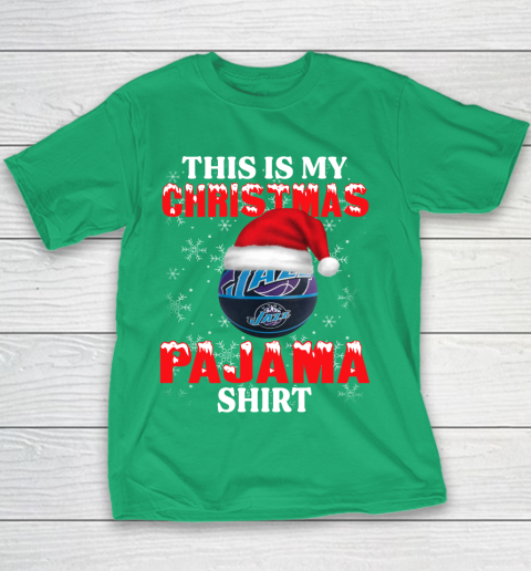 Utah Jazz This Is My Christmas Pajama Shirt NBA Youth T-Shirt 3