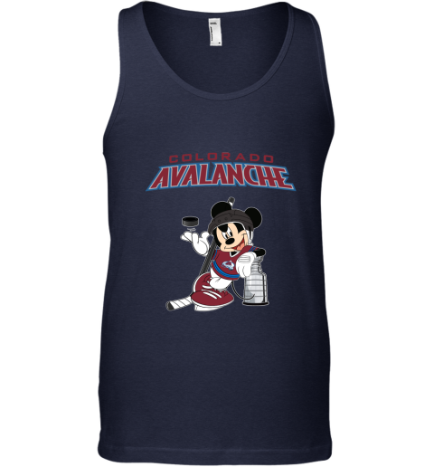 Mickey Colorado Avalanche With The Stanley Cup Hockey NHL Tank Top