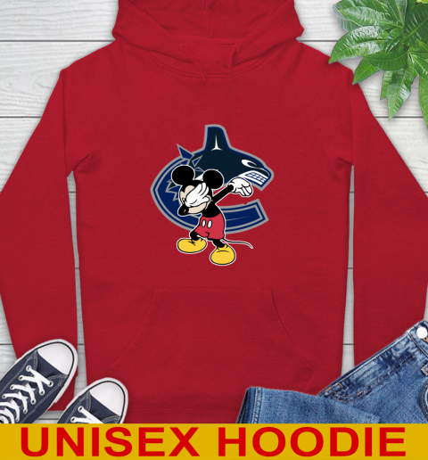 Vancouver Canucks NHL Hockey Dabbing Mickey Disney Sports Hoodie 10