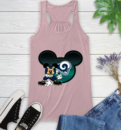 NFL Los Angeles Rams Mickey Mouse Disney Football T Shirt Racerback Tank 11