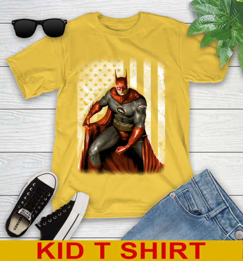 Denver Broncos NFL Football Batman DC American Flag Shirt Youth T-Shirt 9