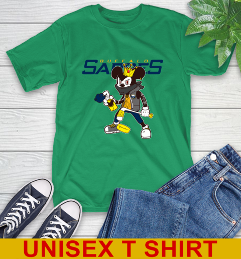 Buffalo Sabres NHL Hockey Mickey Peace Sign Sports T-Shirt 7