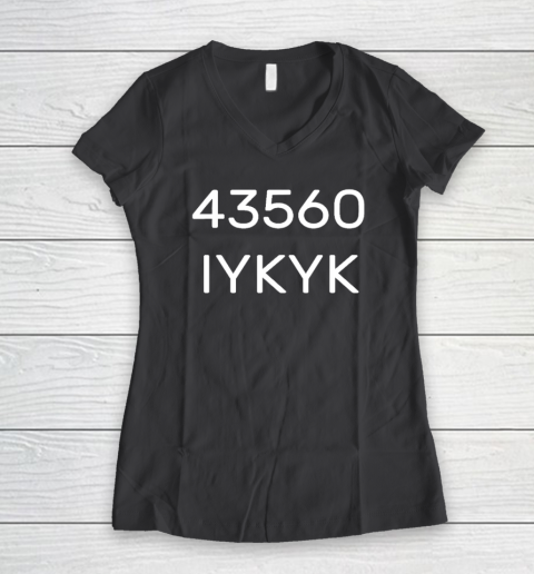 43560 IYKYK Women's V-Neck T-Shirt - Image 5