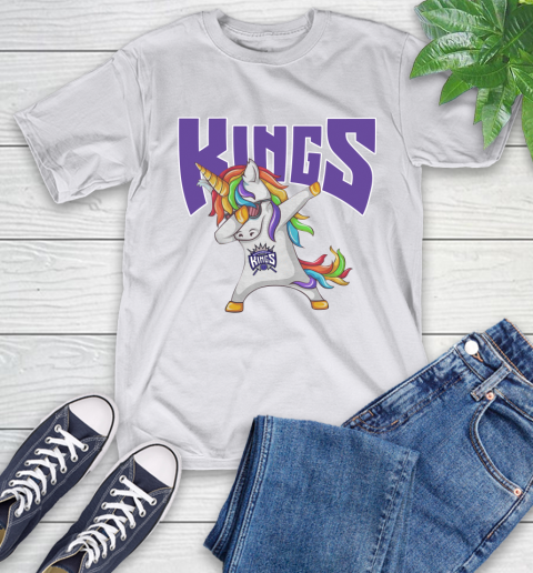 Sacramento Kings NBA Basketball Funny Unicorn Dabbing Sports T-Shirt 12