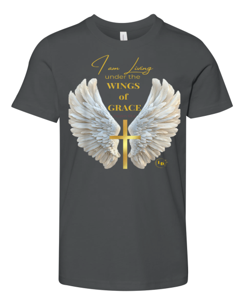 I am Living Under The Wings of Grace Premium Premium Youth T-shirt