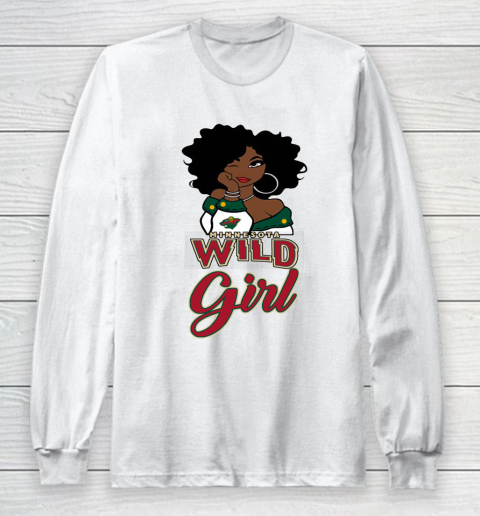 Minnesota Wild Girl NHL Long Sleeve T-Shirt 2