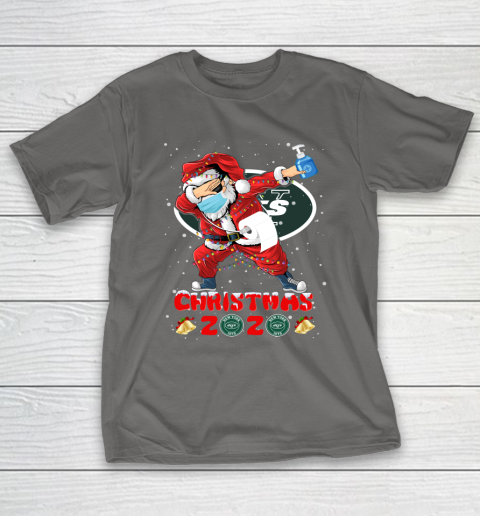 New York Jets Funny Santa Claus Dabbing Christmas 2020 NFL T-Shirt 8