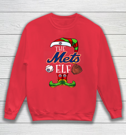 New York Mets Christmas ELF Funny MLB Sweatshirt 7