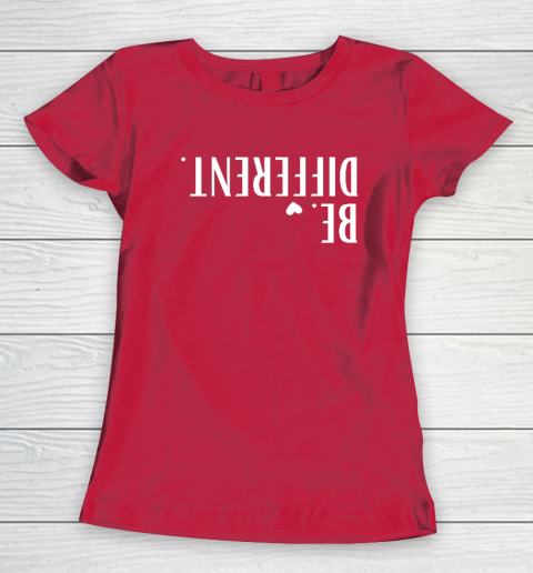Funny Upside Down Be Different Women's T-Shirt 7