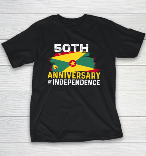Grenada 50th Independence 50 Anniversary Grenadian Flag Youth T-Shirt