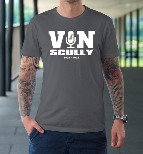Vin Scully Microphone 1927 2022 T-Shirt 6