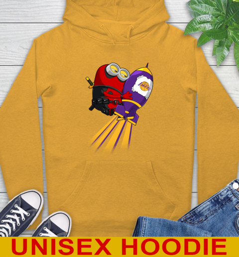 NBA Basketball Los Angeles Lakers Deadpool Minion Marvel Shirt Hoodie 2