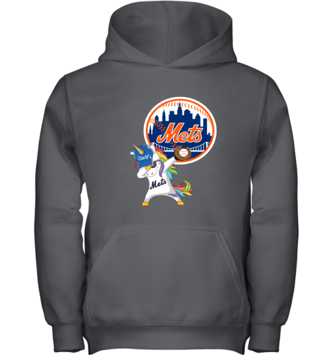 Hip Hop Dabbing Unicorn Flippin Love New York Mets Youth Hoodie