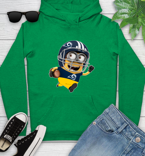 NFL Los Angeles Rams Minions Disney Football Sports Youth Hoodie 7