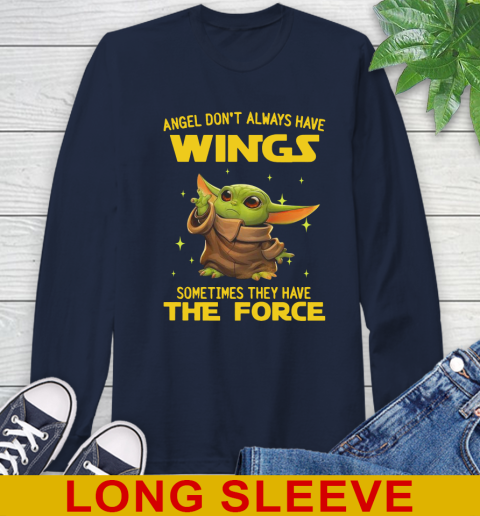 Baby Yoda Angel Don't Always Have Wings They Have The Force Shirt 57