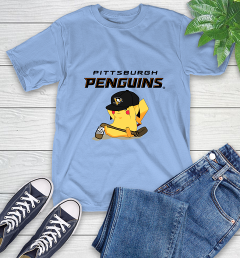 NHL Pikachu Hockey Sports Pittsburgh Penguins T-Shirt 11