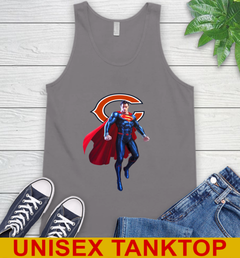 NFL Superman DC Sports Football Chicago Bears Tank Top 7
