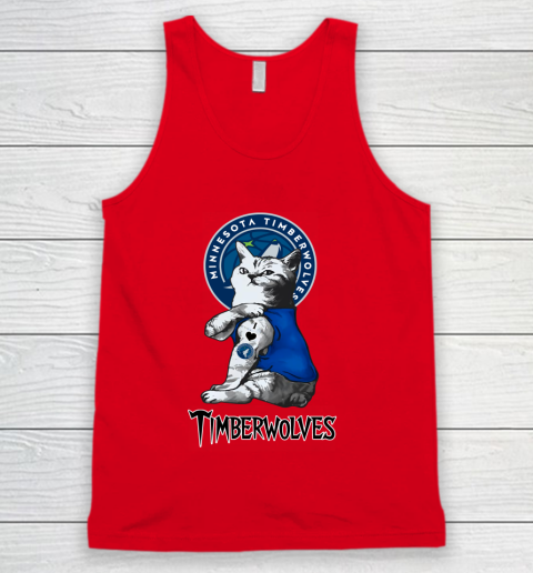 NBA Basketball My Cat Loves Minnesota Timberwolves Tank Top 6 NBA Basketball My Cat Loves Minnesota Timberwolves Tank Top - Image 6
