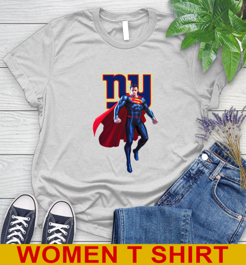 NFL Superman DC Sports Football New York Giants Women's T-Shirt