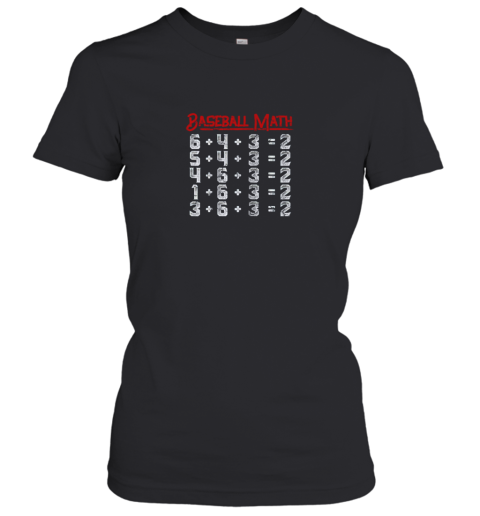 Baseball Math Double Play Women's T-Shirt