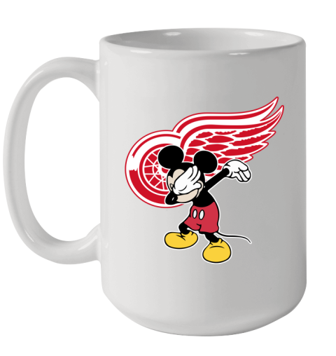 Detroit Red Wings NHL Hockey Dabbing Mickey Disney Sports Ceramic Mug 15oz