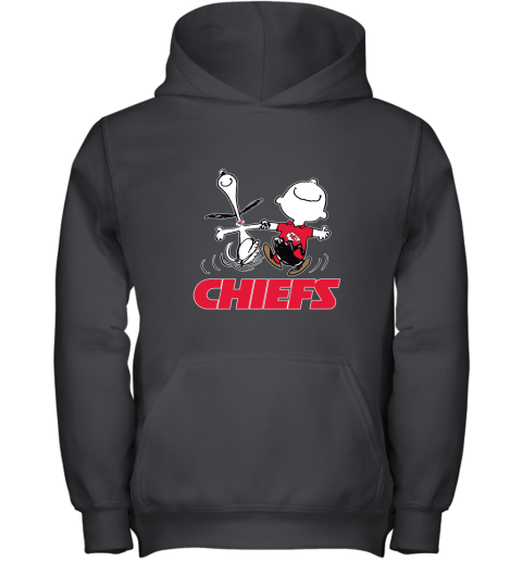 Snoopy And Charlie Brown Happy Kansas City Chiefs Fans Youth Hoodie