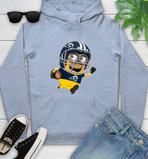 NFL Los Angeles Rams Minions Disney Football Sports Youth Hoodie 10