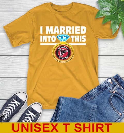 Atlanta Falcons NFL Football I Married Into This My Team Sports T-Shirt 2