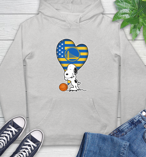 Golden State Warriors NBA Basketball The Peanuts Movie Adorable Snoopy Hoodie