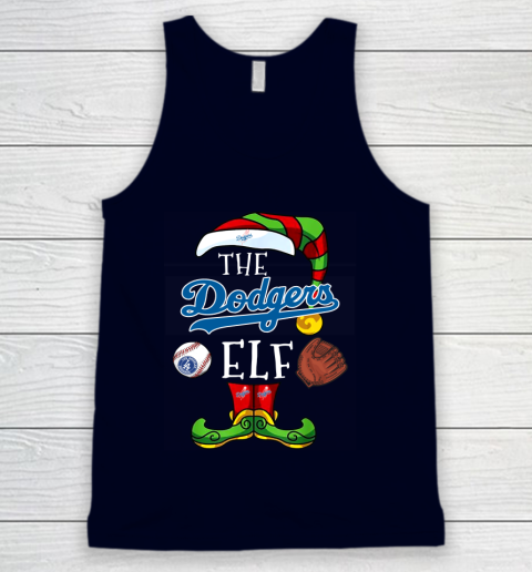 Los Angeles Dodgers Christmas ELF Funny MLB Tank Top 2