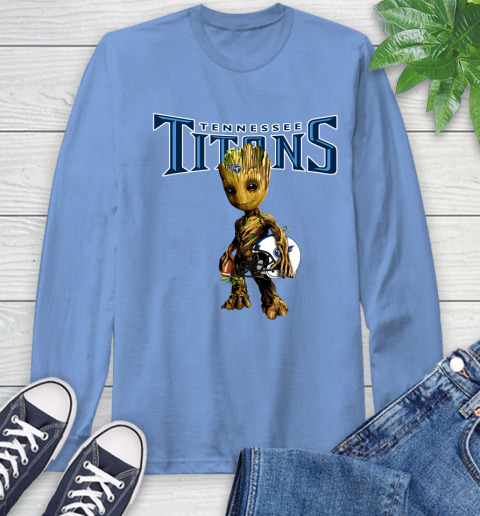 Tennessee Titans NFL Football Groot Marvel Guardians Of The Galaxy Long Sleeve T-Shirt 11