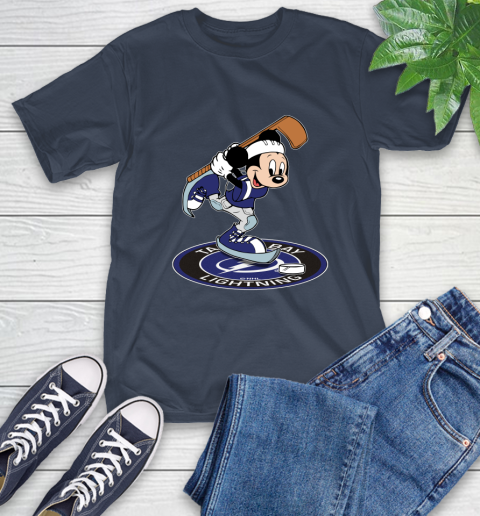 NHL Hockey Tampa Bay Lightning Cheerful Mickey Disney Shirt T-Shirt 4