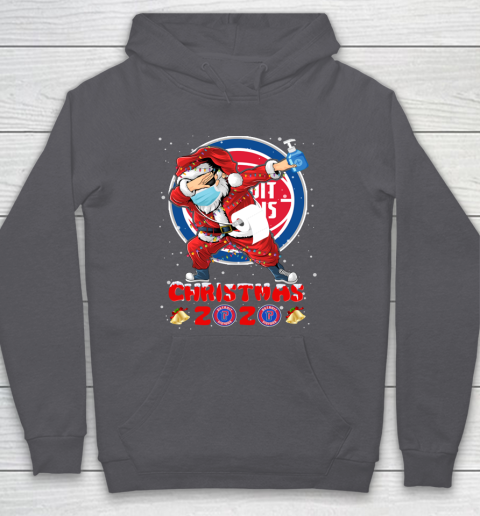 Detroit Pistons Funny Santa Claus Dabbing Christmas 2020 NBA Hoodie 4